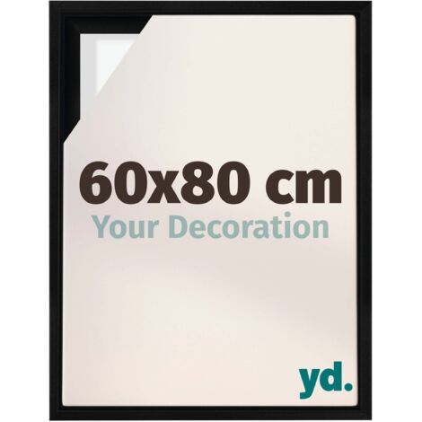 Your Decoration - Cadre flottant  - Noir Mat - Cadre en caisse américaine pour toile sur chassis - MDF - Lyon