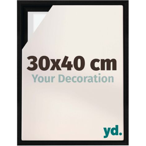 Your Decoration - Cadre flottant  - Noir Mat - Cadre en caisse américaine pour toile sur chassis - MDF - Lyon