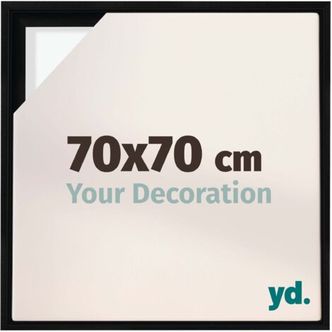 Your Decoration - Cadre flottant  - Noir Mat - Cadre en caisse américaine pour toile sur chassis - MDF - Lyon