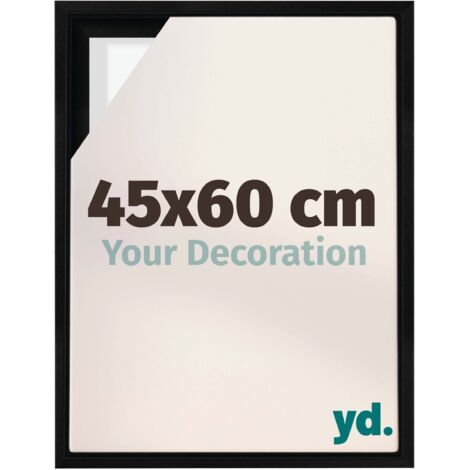 Your Decoration - Cadre flottant  - Noir Mat - Cadre en caisse américaine pour toile sur chassis - MDF - Lyon