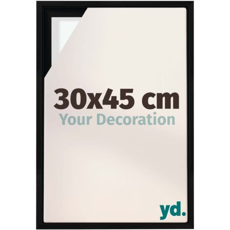 Your Decoration - Cadre flottant  - Noir Mat - Cadre en caisse américaine pour toile sur chassis - MDF - Lyon