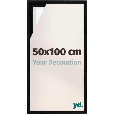 Your Decoration - Cadre flottant  - Noir Mat - Cadre en caisse américaine pour toile sur chassis - MDF - Lyon
