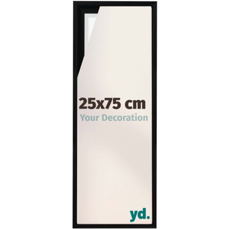 Your Decoration - Cadre flottant  - Noir Mat - Cadre en caisse américaine pour toile sur chassis - MDF - Lyon