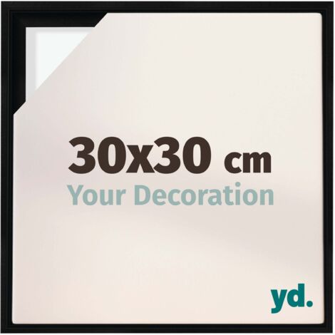 Your Decoration - Cadre flottant  - Noir Mat - Cadre en caisse américaine pour toile sur chassis - MDF - Lyon