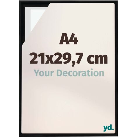 Your Decoration - Cadre flottant  - Noir Mat - Cadre en caisse américaine pour toile sur chassis - MDF - Lyon