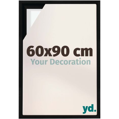 Your Decoration - Cadre flottant  - Noir Mat - Cadre en caisse américaine pour toile sur chassis - MDF - Lyon