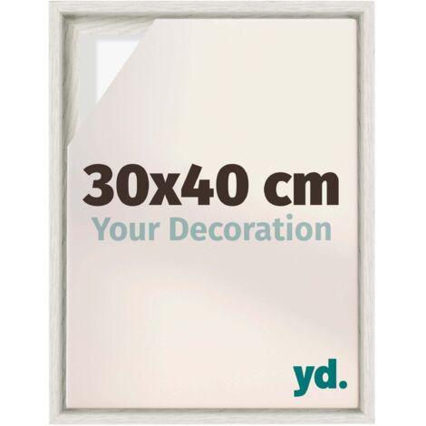 Your Decoration - Cadre flottant  - Peinture À La Chaux - Cadre en caisse américaine pour toile sur chassis - MDF - Lyon