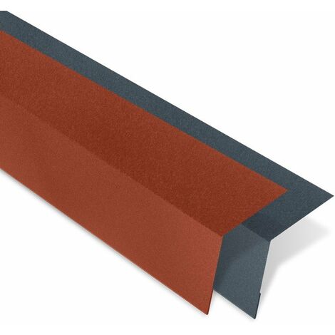 Yousteel – Bande d'égout pour tôle tuile – Acier 0.50 mm – Longueur 1000 mm – Finition mat texturé 35 µm – Compatible gamme TUILE R