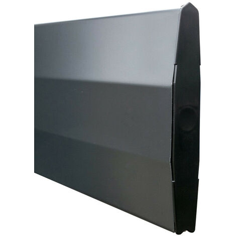 Yousteel – Bouchon d'extrémité pour lame de clôture – Plastique noir 150mm – Accessoire pour poteau FAREL – Vissage rapide pour installation