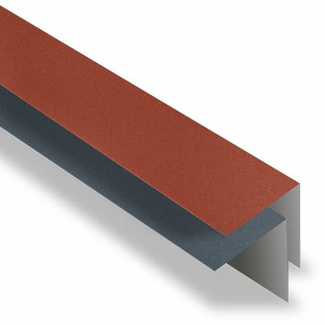Yousteel – Faîtière simple à rabat en acier 0.50 mm – Finition mat texturé 35 µm – Longueur 2100 mm – Largeur 140 mm – Compatible TUILE R