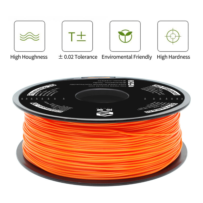 

YOUSU PETG Filamento de impresora 3D 1,75 mm Precision dimensional +/- 0,02 mm 1 kg (2,2 lb) Consumibles de impresion de carrete compatibles con