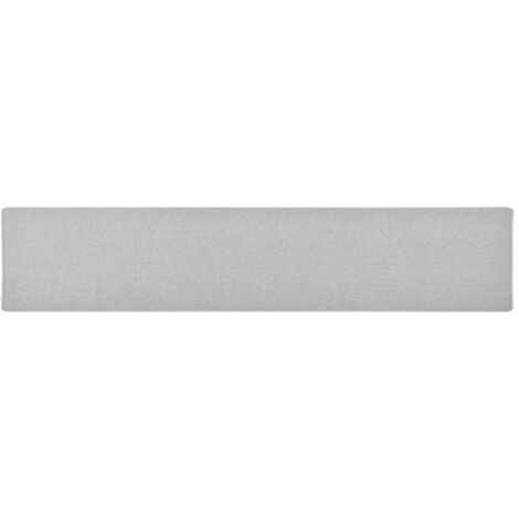 YOUTHUP Alfombra de pasillo gris claro 50x250 cm