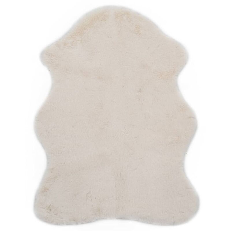 

Alfombra de pelo sintético de conejo color crema 65x95 cm - Crema - Youthup