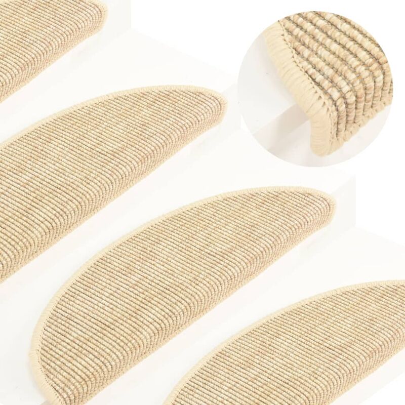 

Alfombrilla autoadhesiva escalera 15 uds beige claro 56x20 cm - Beige - Youthup