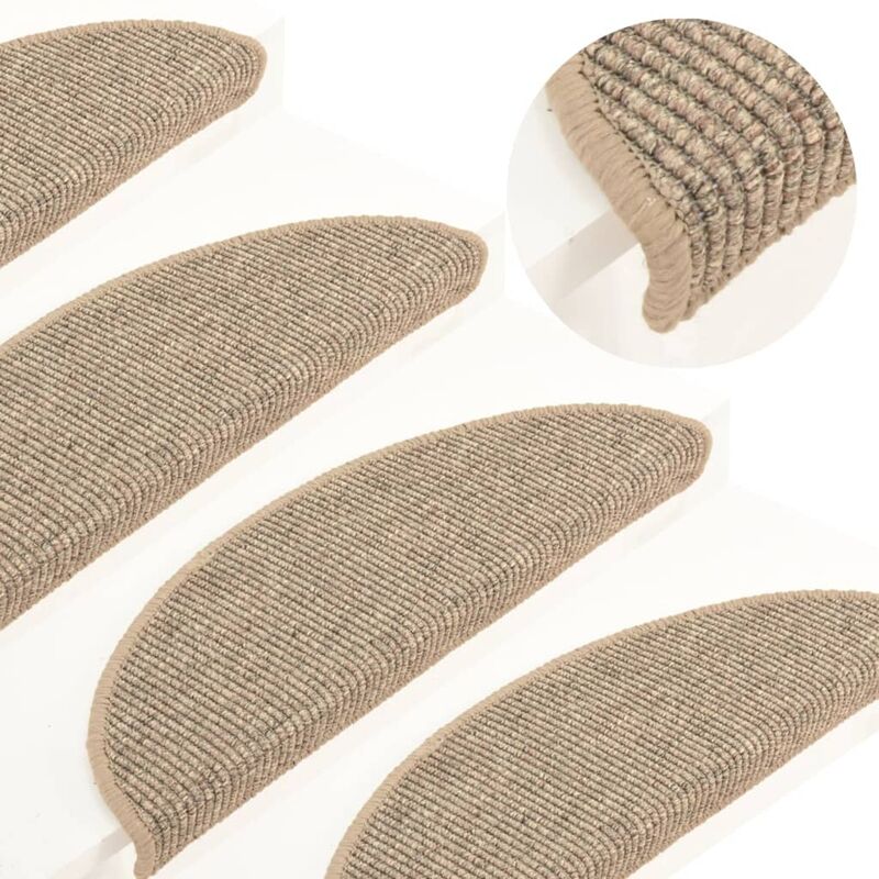 

Alfombrilla autoadhesiva escalera 15 uds beige oscuro 56x20 cm - Beige - Youthup