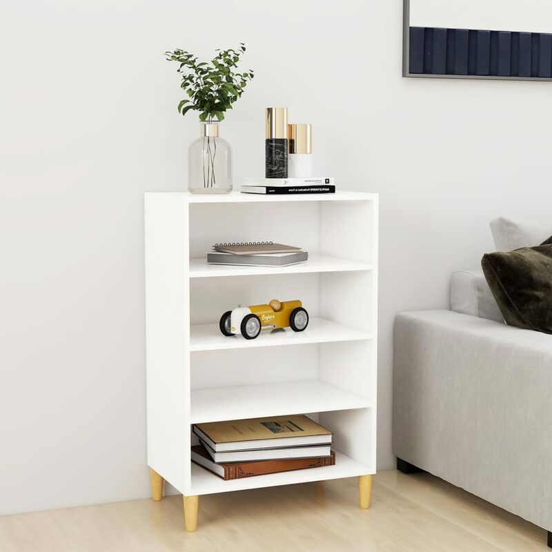 

YOUTHUP Aparador de aglomerado blanco 57x35x90 cm - Blanco