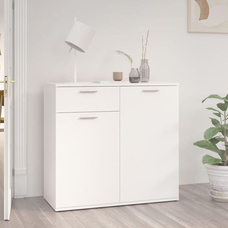 

Aparador de aglomerado blanco 80x36x75 cm - Blanco - Youthup