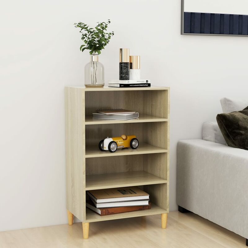 

YOUTHUP Aparador de aglomerado color roble Sonoma 57x35x90 cm - Marrón