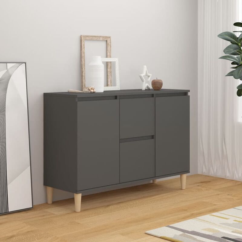 

YOUTHUP Aparador de aglomerado gris 103,5x35x70 cm - Gris