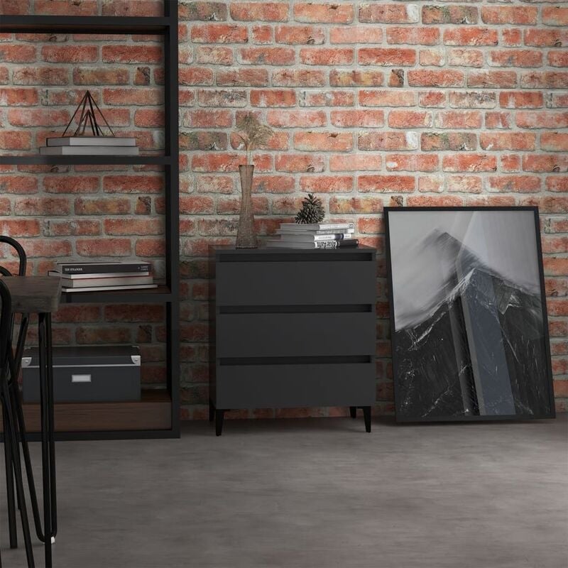 

Aparador de aglomerado gris 60x35x69 cm - Gris - Youthup