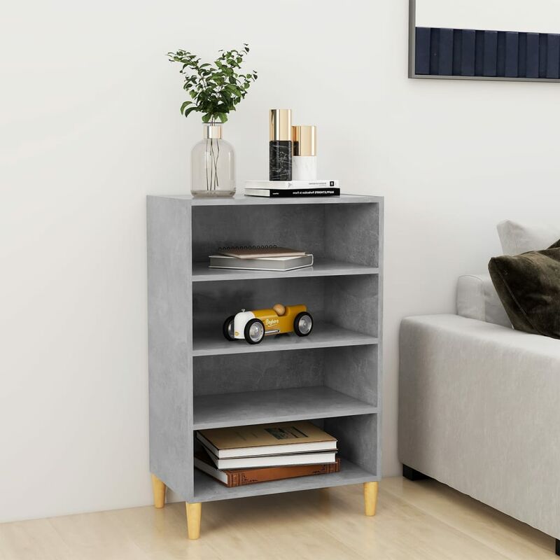 

Aparador de aglomerado gris hormigón 57x35x90 cm - Gris - Youthup