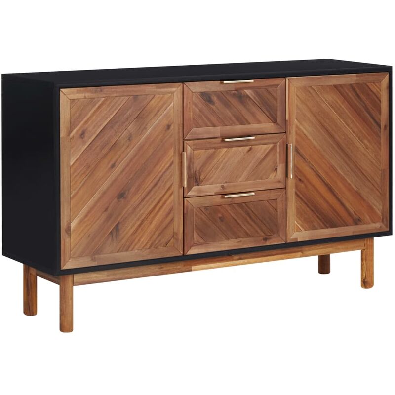 

Aparador de madera maciza de acacia y MDF 115x35x70 cm - Marrón - Youthup