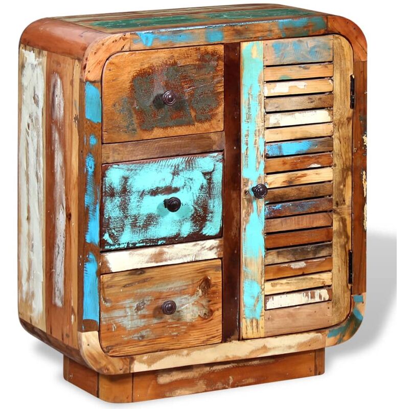 

YOUTHUP Aparador de madera reciclada maciza - Multicolor
