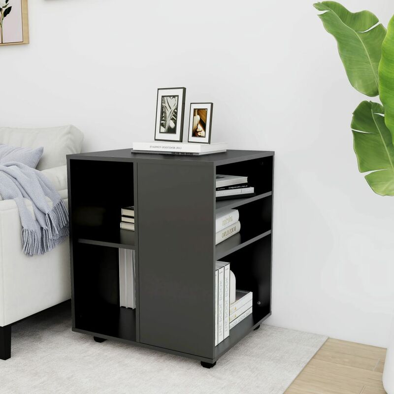 

Armario con ruedas de aglomerado gris 60x53x72 cm - Gris - Youthup