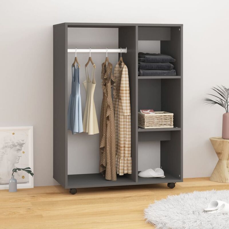 

Armario de aglomerado gris 80x40x110 cm - Gris - Youthup