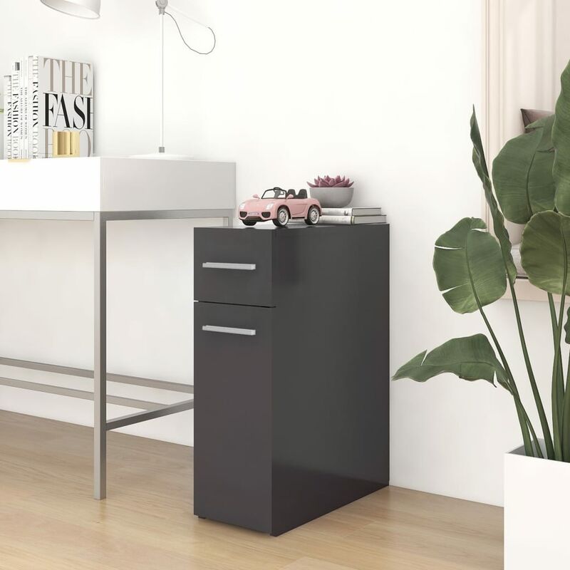 

Armario de boticario de aglomerado gris 20x45,5x60 cm - Gris - Youthup