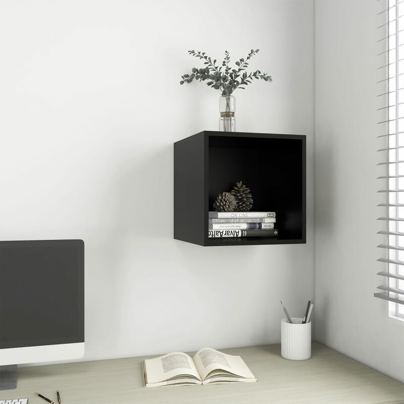 

Armario de pared negro 37x37x37 cm - Negro - Youthup