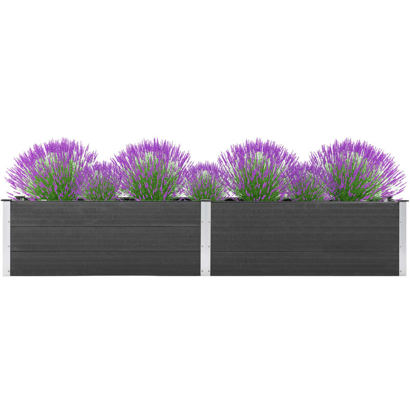 

Arriate de WPC gris 300x50x54 cm - Gris - Youthup