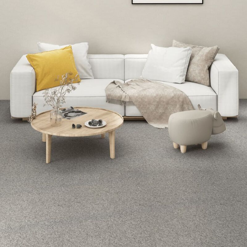 

Baldosas de suelo de moqueta 16 uds 4 m² 25x100 cm gris claro - Gris - Youthup