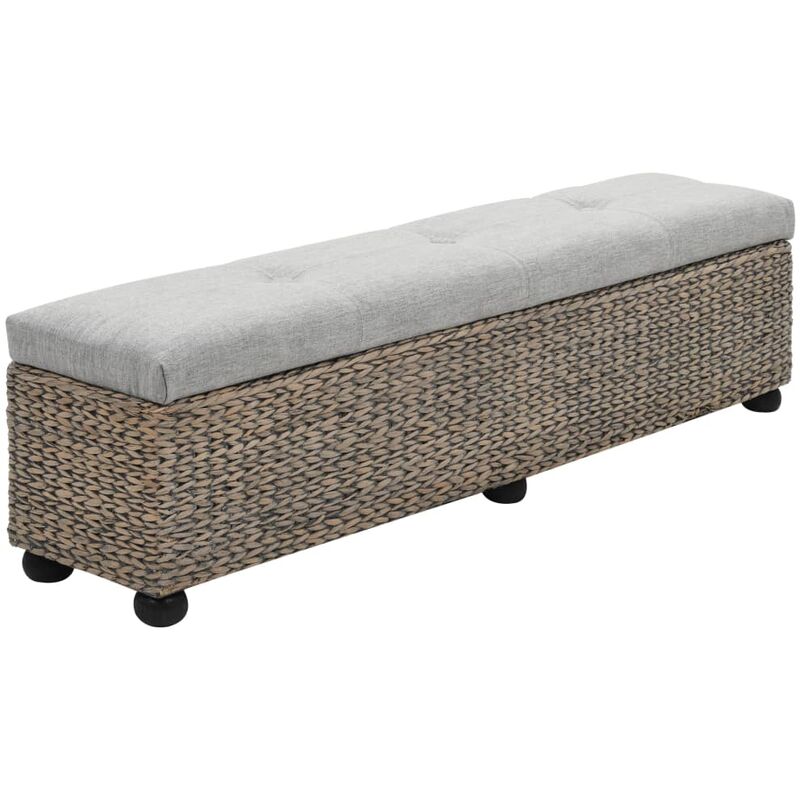

Banco de hierba marina 140x29x36 cm gris - Gris - Youthup