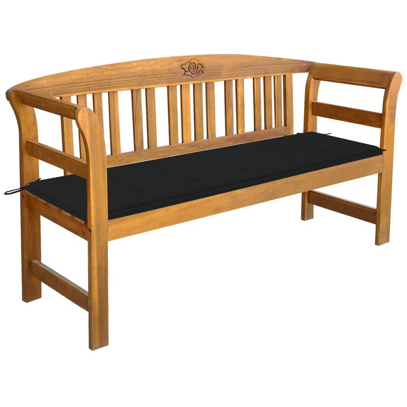 

Banco de jardín con cojín madera acacia maciza 157 cm - Marrón - Youthup