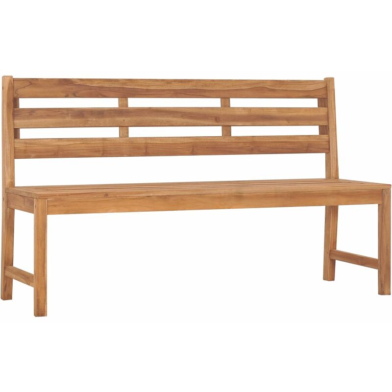 

YOUTHUP Banco de jardín de madera maciza de teca 150 cm - Marrón