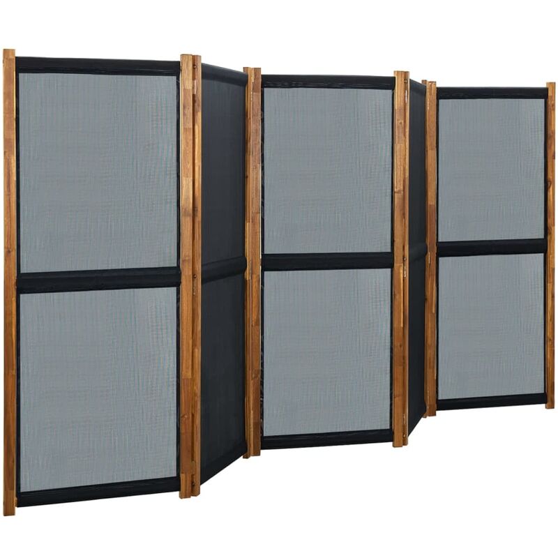 

Biombo divisor de 5 paneles negro 350x170 cm - Negro - Youthup