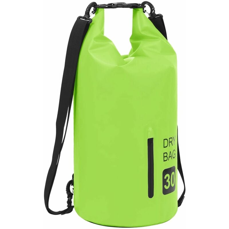 

YOUTHUP Bolso acuático impermeable con cremallera PVC verde 30 L