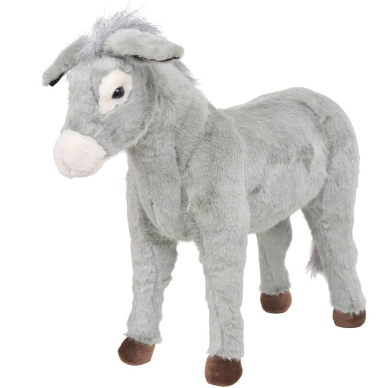 

Burro de peluche de pie gris XXL - Gris - Youthup