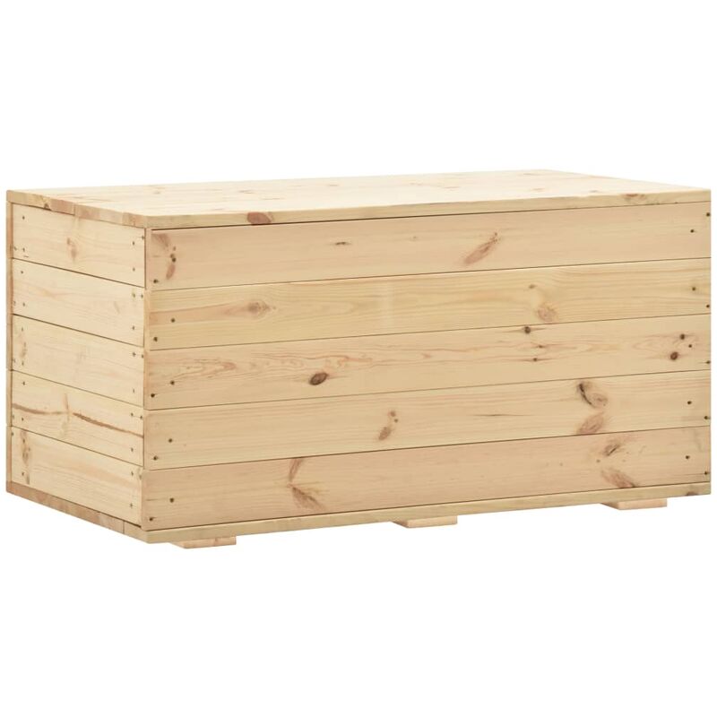 

Caja de almacenaje de madera maciza de pino 100x54x50,7 cm - Marrón - Youthup