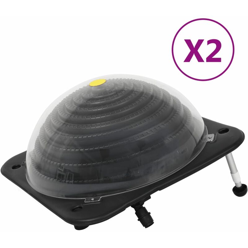 

Calentadores solares de piscina 2 pzas HDPE aluminio 75x75x36cm - Youthup