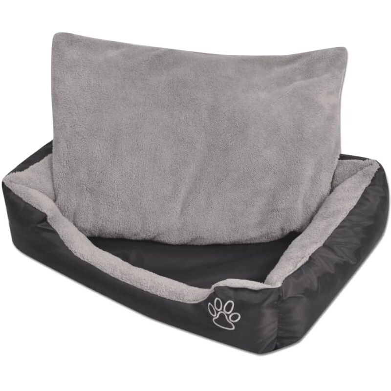 

Cama para perro con cojín acolchado Talla M negra - Negro - Youthup