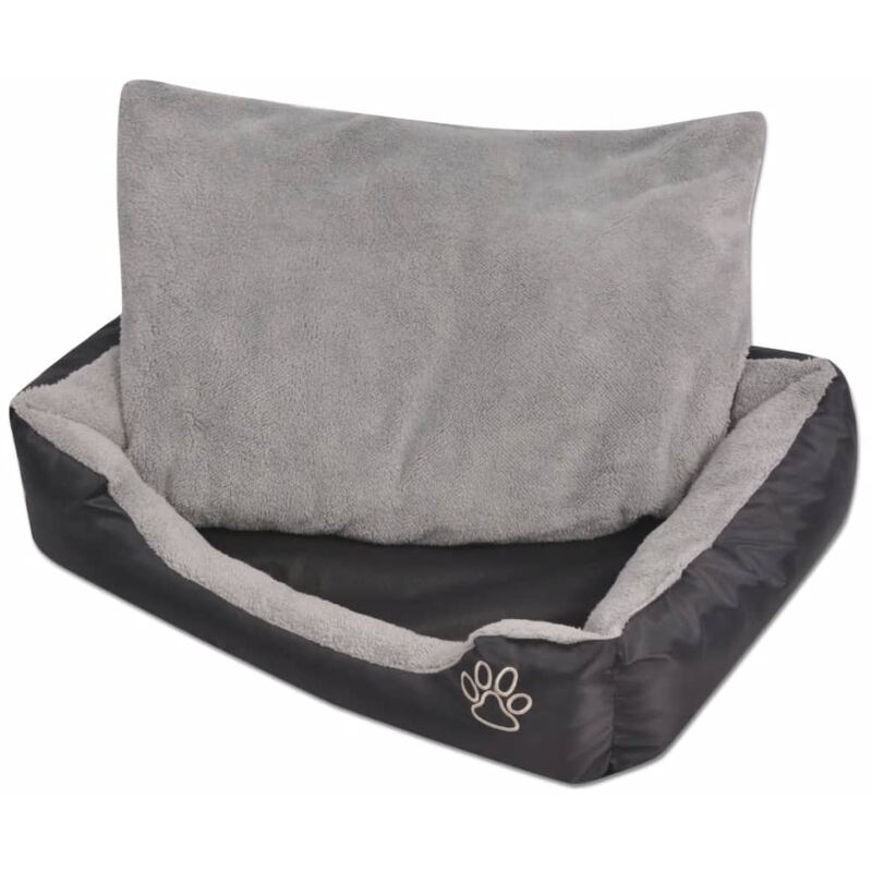 

Cama para perro con cojín acolchado XL negra - Negro - Youthup