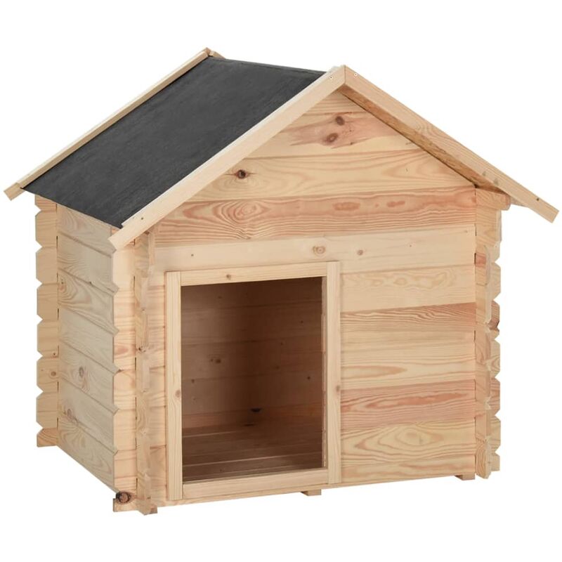 

Caseta para perros madera de pino maciza 100x80x100 cm 14 mm - Youthup