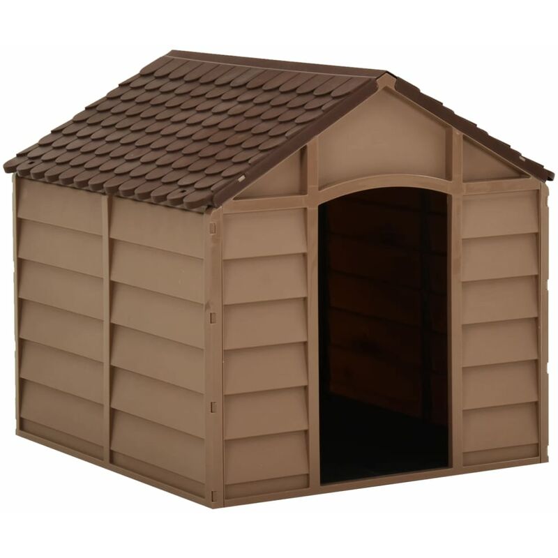 

YOUTHUP Caseta para perros marrón PP 71x71,5x68 cm - Marrón
