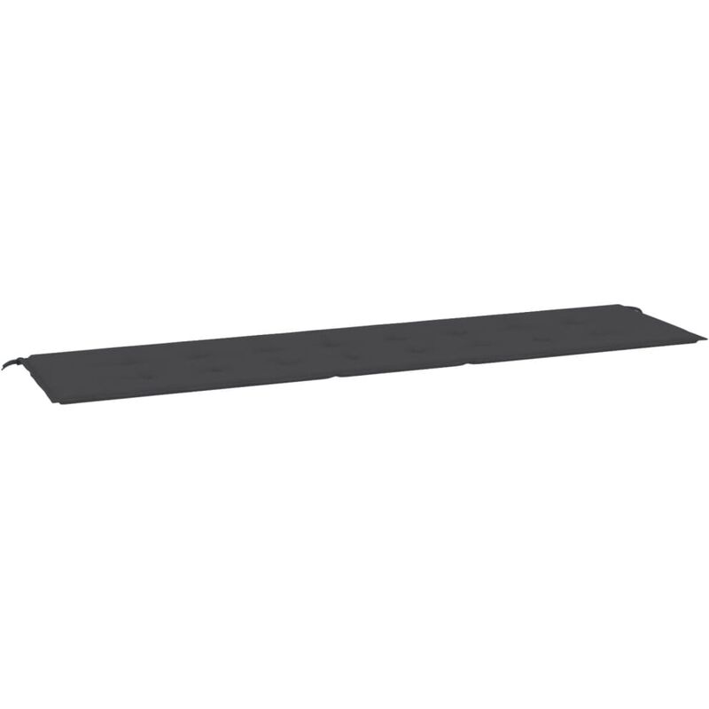 

Cojín para banco de jardín negro 200x50x4 cm - Negro - Youthup