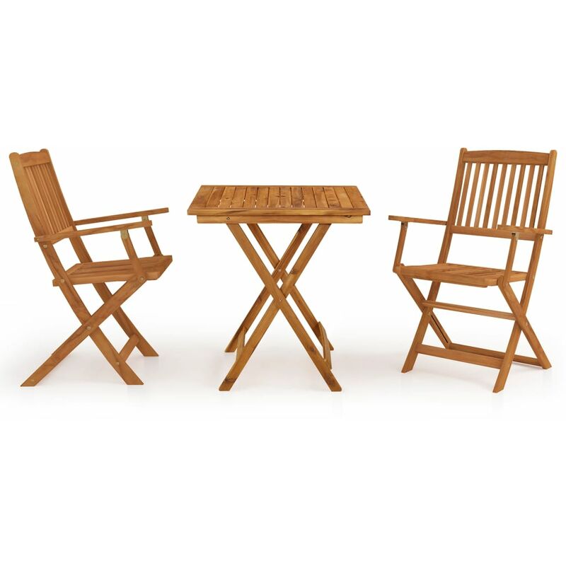 

Comedor de jardín plegable 3 piezas madera maciza de acacia - Marrón - Youthup