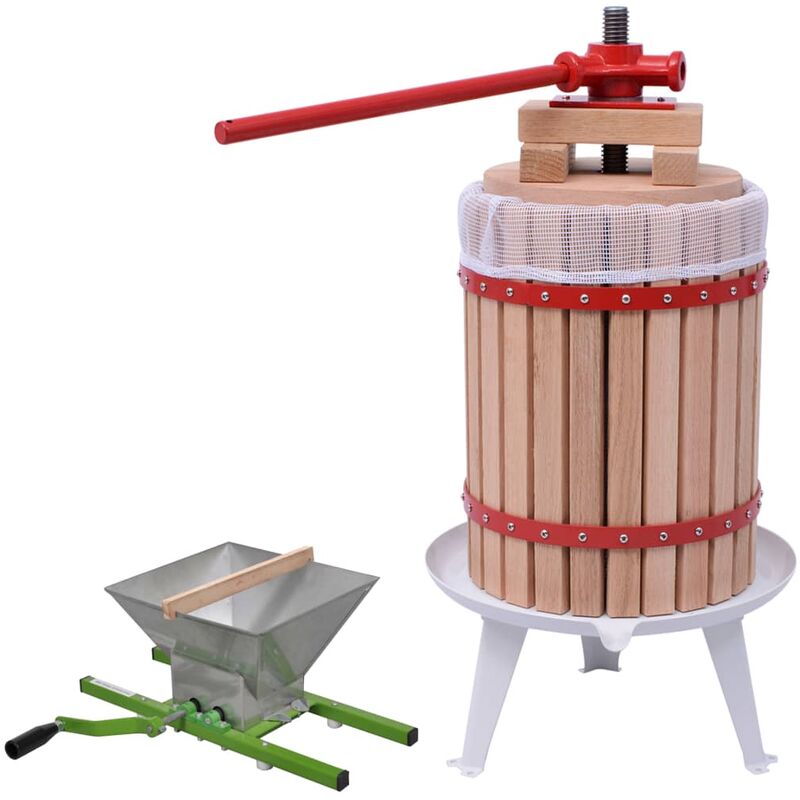 

Conjunto de prensa y trituradora de frutas y vinos 2 piezas - Youthup