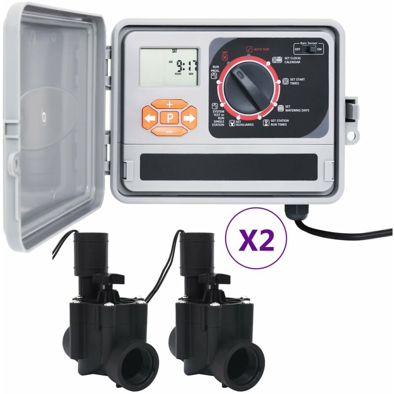 

Controlador de riego para jardín con 2 válvulas solenoides - Multicolor - Youthup