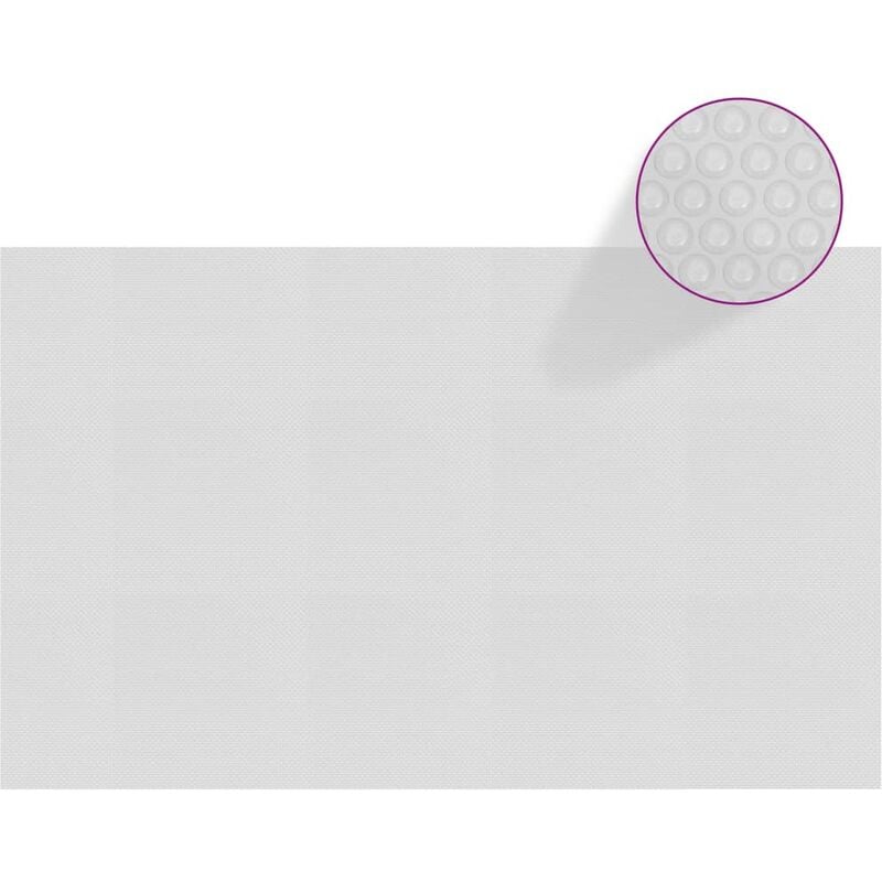 

Cubierta solar de piscina de PE flotante gris 260x160 cm - Gris - Youthup